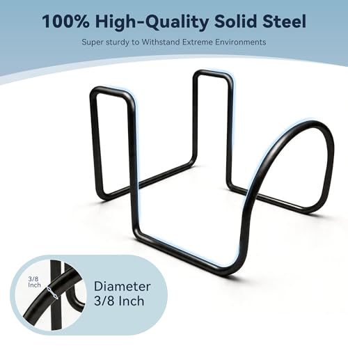 Heavy Duty Garden Hose Holder for Fence, Fits 0.75"-1.25" Railings