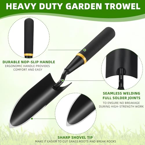 20 Pcs Garden Trowel with Resin Rubberized Handle, Narrow Trowels - size: Narrow Trowels
