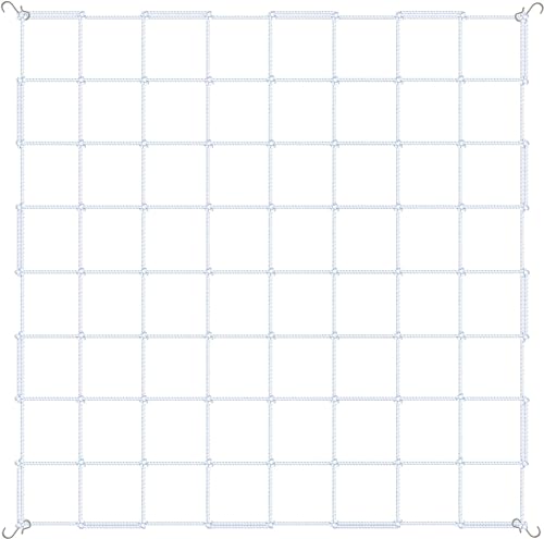iPower 5x5FT Flexible Elastic Trellis Netting with Hooks Tent Grow Room, Flowers, Vegetables, Climbing Plants Support, 5' x 5', White - color: White, size: for 5'x5' (59"x59")