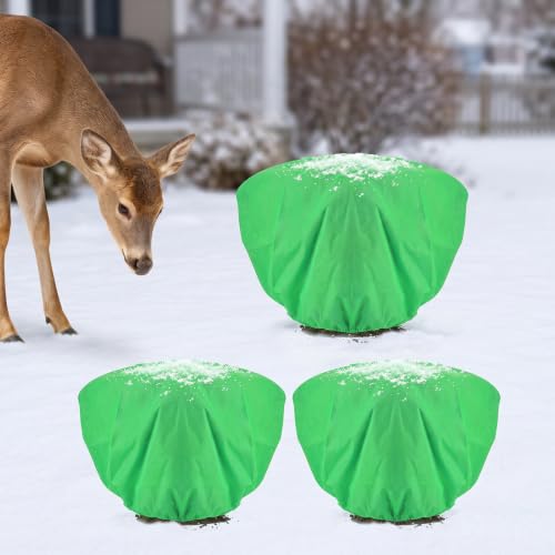 3Pcs 19.6x39.3" 70GSM Thick Plant Covers Freeze Protection for Winter Shrub - size: 19.6in x 39.3in