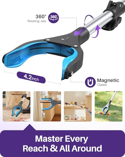 KEKOY Grabber Reacher Tool Heavy Duty, 36 Inch 2 Pack, Grabber for Seniors - size: 36 Inch of 2 Pack