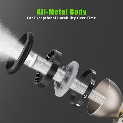 Besiter Garden Hose Nozzle Sprayer, Metal Water Hose Nozzle, High Pressure - color: Gray