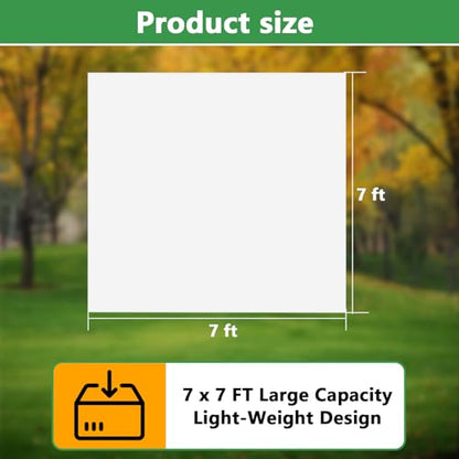 Plastic Poly Sheets - Multi Purpose Waterproof Outdoor Poly Tarp Cover for Leaf, Camping, Lawn Debris, Landscape Pruning, Yard Leaf Hauler