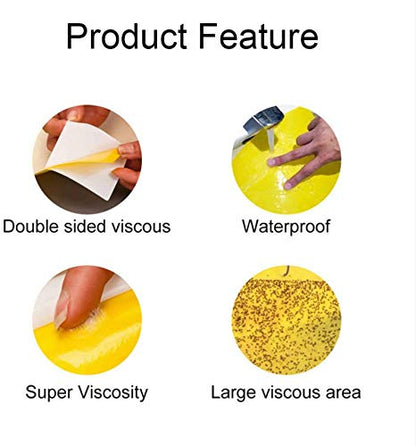 Faicuk Yellow Dual-Sided Sticky Fly Traps for Plant Insect, 30 Pack - size: 30 PACK