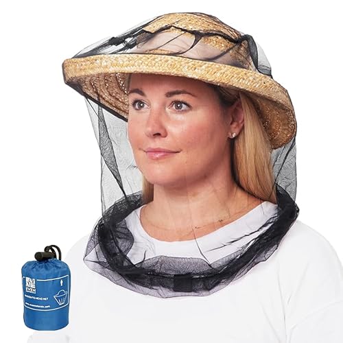 EVEN NATURALS Premium Mosquito Head Net - Ultra-Fine Bug Net for Maximum Head Protection – Lightweight, Breathable Insect Shield for Camping, Hiking and Outdoor Adventures - 25x26x39 Inches - size: 1-Pack