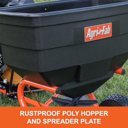 Agri-Fab Tow Behind Broadcast Spreader for Seed, Fertilizer, Salt and Ice Melt, 185 lb Capacity Lawn and Garden Spreader with 12 Ft Spread Width - style: 185 lb. Tow-Behind Lawn & Garden Broadcast Spreader