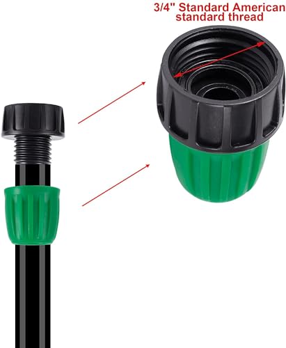 1/2 Inch Irrigation Fittings,3/4" to 1/4" Drip Tubing Adapter - size: 3/4 to 1/4 inch GHT Threaded Connector
