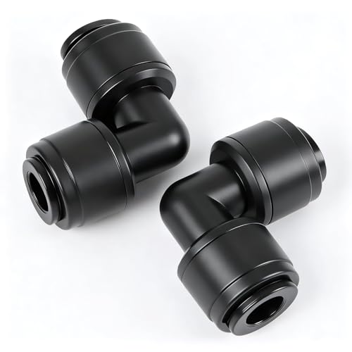 RedChili 30 PCS Quick Connect Drip Irrigation 1/4" Elbow Fitting, Universal 90 Degree Elbow Connectors for 1/4-Inch Drip Tubing Leak Free Fittings for Sprinkler Irrigation System Connection - size: 1/4" Quick Connect Elbow