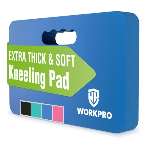 WORKPRO Extra Thick Kneeling Pad, Soft NBR Foam Cushioning for Knees - color: Blue, size: 1 Pack
