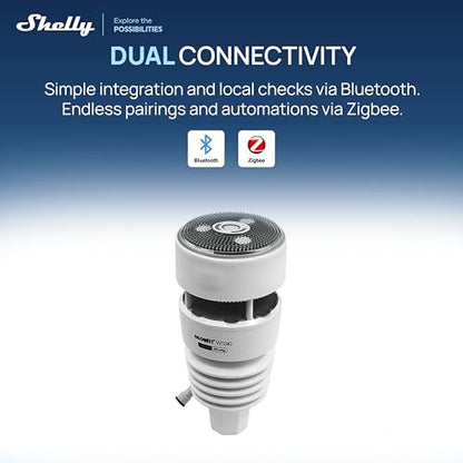 Ecowitt WS90 7-in-1 Weather Station with Bluetooth & Zigbee connectivity, Ultrasonic Wind Monitoring, Haptic rain Detection, Temperature & Humidity Tracking, UV & Illuminance, IPX5, Powered By Shelly