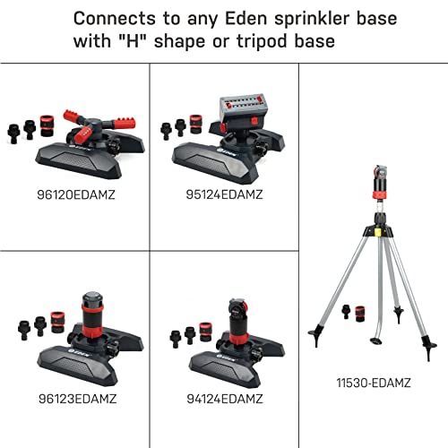 Eden 16030 5 Pattern Turbo Gear Drive Rotary Sprinkler Head Plus One-Direction Misting System for Lawn and Garden, 360 Degree Coverage - style: Sprinkler Head