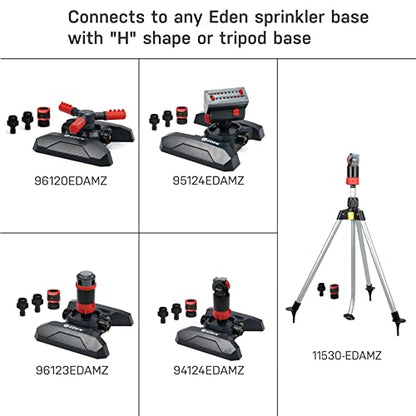 Eden 16030 5 Pattern Turbo Gear Drive Rotary Sprinkler Head Plus One-Direction Misting System for Lawn and Garden, 360 Degree Coverage - style: Sprinkler Head