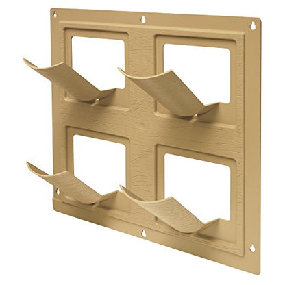 Bloomers Wall Flowers Vertical Gardening System – Create Gardens on Walls – Holds up to 4 Potted Plants – Sand - color: Sand, size: Wall Planter