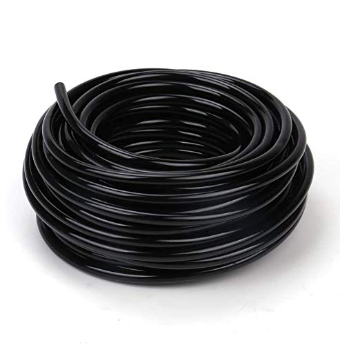 3/8" Irrigation Tubing 50ft, Heavy Duty Blank Distribution Tubing, 0.32”ID x 0.43" OD Watering Drip Automatic Irrigation Equipment Set for Garden Greenhouse,Flower,Patio - size: 3/8''50ft