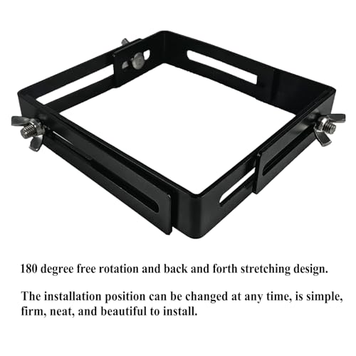Adjustable Planter Box Brackets, Window Boxes Planters, Heavy-Duty Planters Hanging Flower Box Holders,for Mounting Railing Windowsills, Garden, Fences, and Balcony (4 Pack Black)