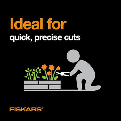 Fiskars 6" Non-Stick Pruning Snips, Resin-Resistant Garden Scissors - style: Non-Stick Snips