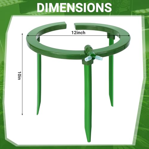 Tujoe 4 Sets Drip Irrigation Ring Tree Water Ring 3 Leg Support, 12 Inch - size: 12 Inch