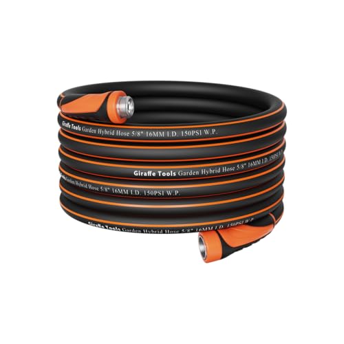 Giraffe Tools Garden Hose 5/8", 75ft Water Hose Heavy Duty - size: 75FT Male to Female