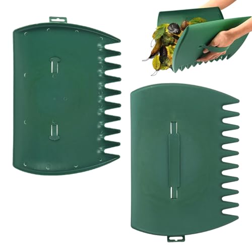 2pcs Leaf Scoops Hand Rakes, Leaves Grabber, Lightweight Leaf Picker Upper