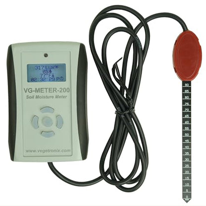 Professional Grade Digital Soil Moisture Meter with Dielectric Probe, Highly Accurate, Probe Will Never Corode, Graphical Backlit Display, Rugged Easy Grip Hand Held Case