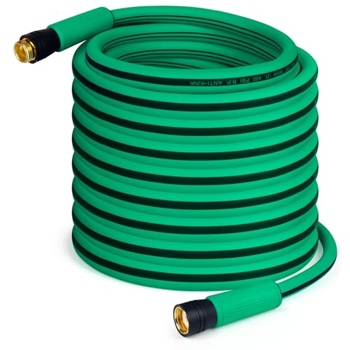 AIODE Heavy Duty Garden Hose, 5/8 in x 35 FT, Super Flexible Hybrid Rubber - size: 35FT