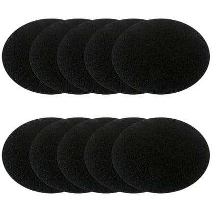 7.25 Inch Charcoal Filters Suited for Set of 10 Kitchen Countertop Compost Bins - Extra Thick 0.3" for Longer Lasting Activated Carbon