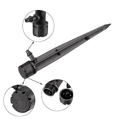 uxcell Adjustable Spray Dripper, 180 Degree Micro Emitter Irrigation Watering System, 25 Pcs (Pack of 3) - size: 180 Degree (Pack of 3)