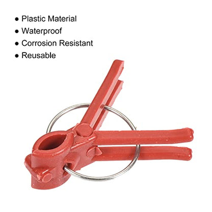 MECCANIXITY Plant Grafting Clips Plastic Curved Mouth Garden Clamps Fixing Connects Gardening Tool for Vegetable Vine Pack of 100