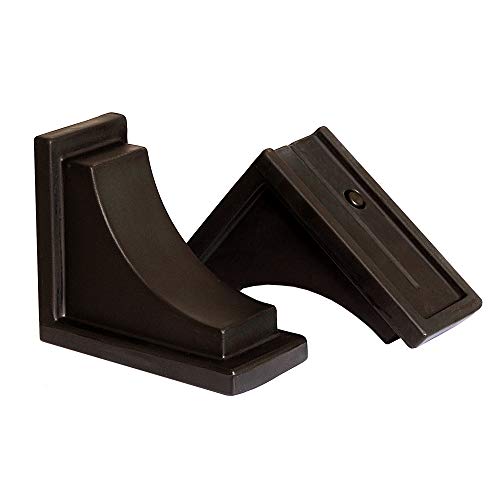 Mayne Nantucket Decorative Brackets (2-Pack) Compatible with Mayne Nantucket Window Boxes Only – Classic Outdoor Accent for Window Box Support - Espresso - color: Espresso