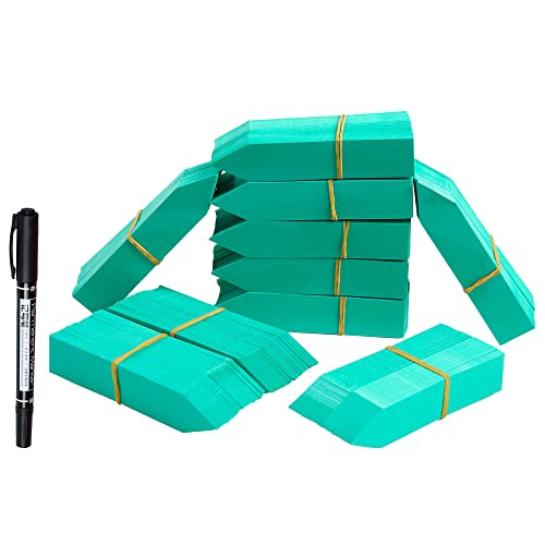 1000 Pcs Plant Tags, 4 Inch Plastic Garden Plant Pot Markers Waterproof Plant Labels, Green - color: Green