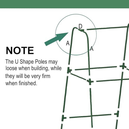 Cucumber Trellis for Plant Climbing- Cucumebr Arch Trelli for Flower Vine Vegetable Tomato Cage Raised Bed- Foldable Garden Tunnel Trellis