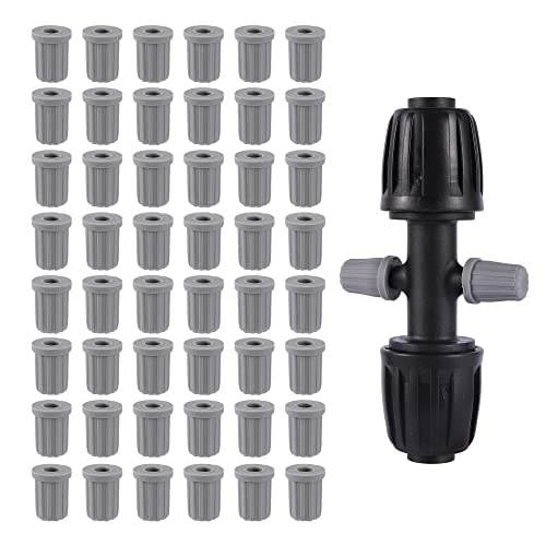 60 Pcs 1/4 Inch Barbed Connector End Caps - size: 1/4 Inch End Cap