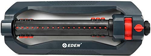 Eden 94112 3-Way Turbo Oscillating Sprinkler for Large Yard and Lawn W/Quick Connect Starter Set, Covers up to 4,300 sq. ft - size: Original Design