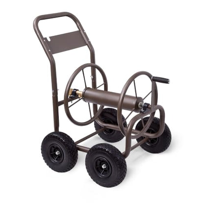 Liberty Garden Model 840, 250' Four Wheel Industrial Hose Cart, Bronze