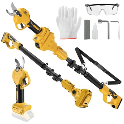 2 IN 1 Electric Pruning Shears with Pole for Dewalt 20V Max Battery