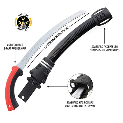 Silky Professional Series TSURUGI Curved Hand Saw 330mm LG Teeth (454-33) - size: 330 mm, Large Teeth