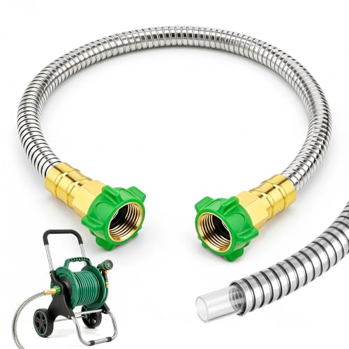 2FT Female to Female Short Garden Hose Adapter, Connecting Hose Reel - size: 2FT