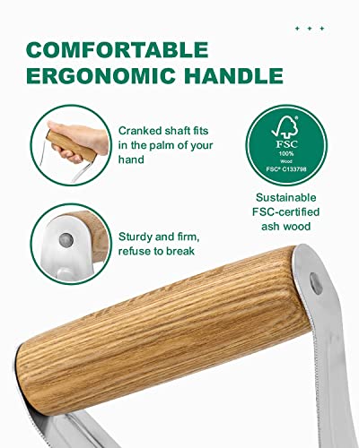 4 Inch Grass Plug Planter, Pro Plugger with Depth Marker & Sharp Teeth - size: 4-inch Bulb Planter