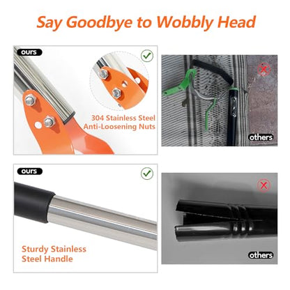 63-Inch Weed Remover Tool with 15° Sharp Spring Steel Blade