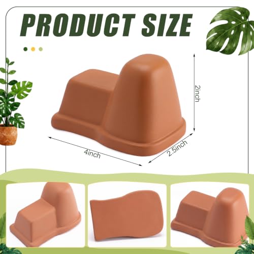 LemonRoad 12 Set Terra Cotta Cement Pot Feet for Outdoor Planters, Funny - style: Funny