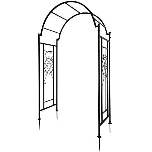 OUTOUR Garden Arch Arbor Arbour Trellis Outdoor Iron Arbor Arbour