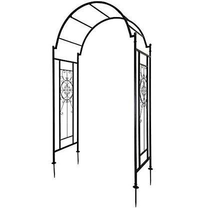 OUTOUR Garden Arch Arbor Arbour Trellis Outdoor Iron Arbor Arbour