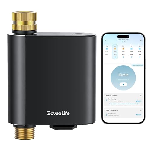 GoveeLife H5901 Bluetooth Smart Sprinkler Timer, Gateway not Included - style: 1 Pack