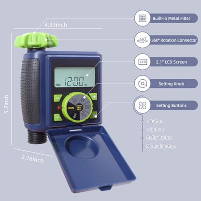 Water Timer Garden Controller Sprinkler Automatic Irrigation - style: 1 outlet