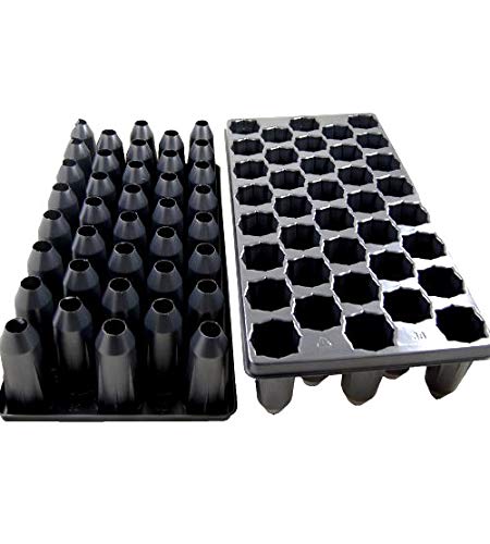 Grower's Solution 38 Deep Cell Nursery Plug Tray-Tree Tube-Propagation/Seed Starting Tray - 5 Pack