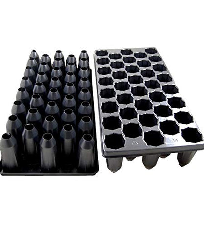 Grower's Solution 38 Deep Cell Nursery Plug Tray-Tree Tube-Propagation/Seed Starting Tray - 5 Pack