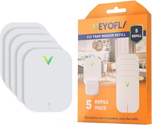VEYOFLY Official Refill Fruit Fly Traps Indoor, Gnat Trap | 5-Pack - size: 5 Refills Pack