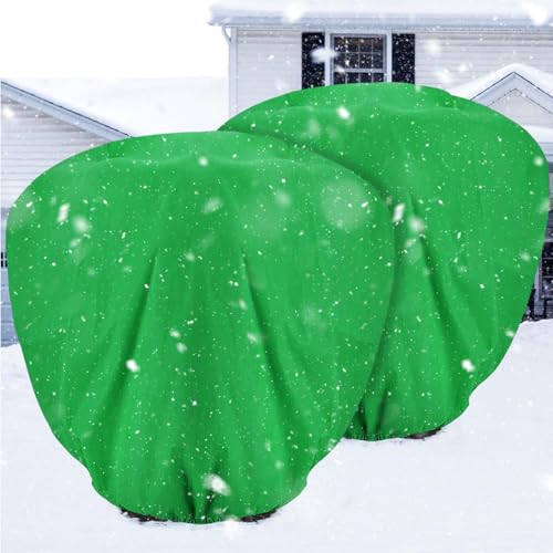 ANPHSIN 2 pcs 9.8ft x 9.8ft Extra Large Plant Covers Freeze Protection