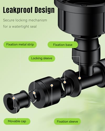 Pawfly 10 Pcs 3/4" to 1/4" Drip Irrigation Faucet Adapters, Quick Connect 3/4" FHT Faucet to 1/4" Tubing Connectors, Push-to-Fit Garden Hose Adapters, Anti-Leak Drip Irrigation Hose Connectors - size: 10pcs Dual-Port Adapters