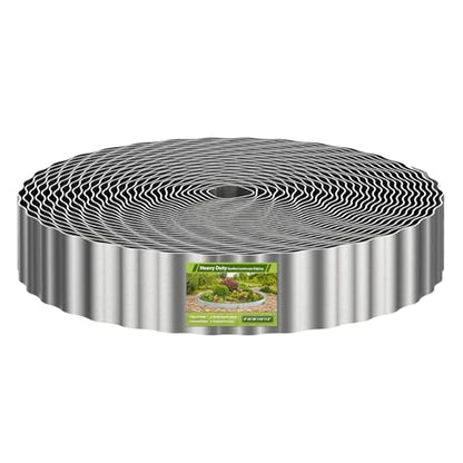 100ft Landscape Edging, 3in Tall Corrugated Metal Garden Border